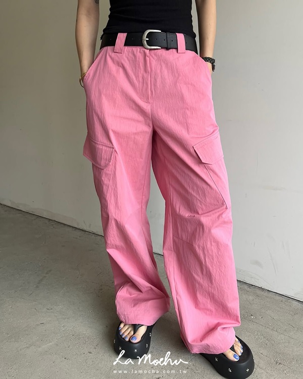 (限量商品)無聲縮口工作褲